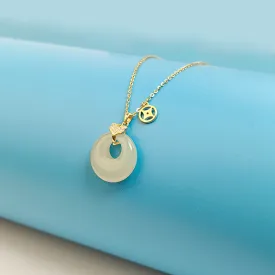 520 Gift New Hetian Jade Necklace Female 925 Silver