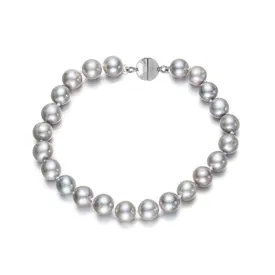 8-9mm Grey Freshwater Pearl Bracelet with Magnetic Clasp
