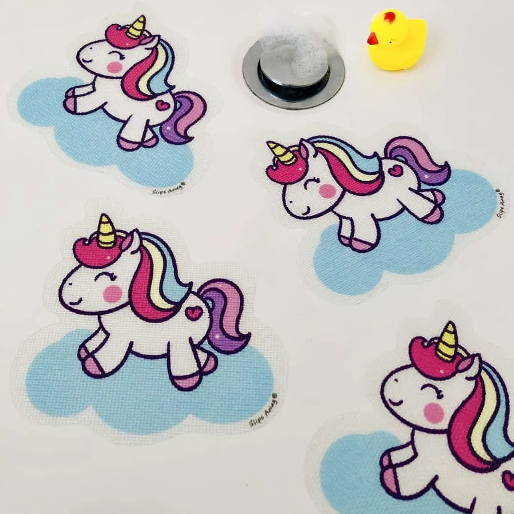 Anti Slip Kids Bath Stickers - Cute Unicorn ( 5x Pack )