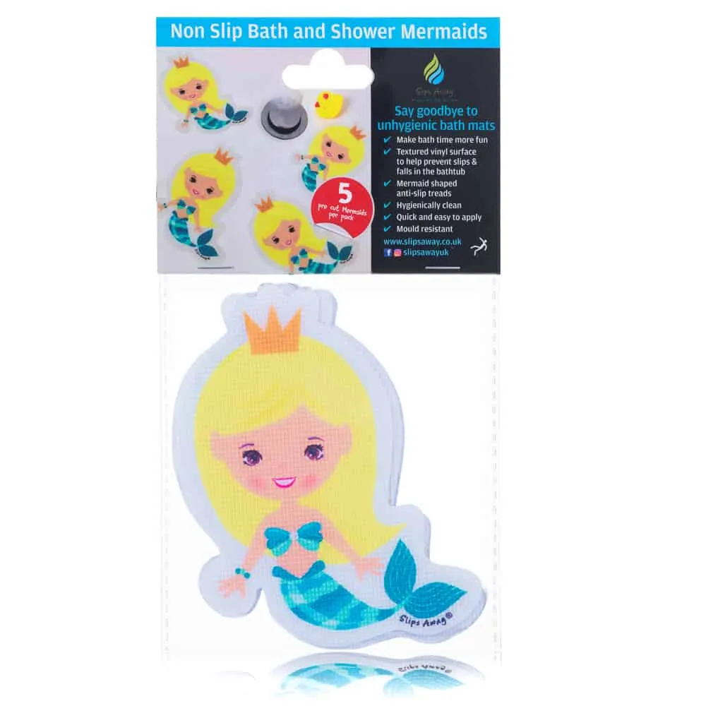 Anti Slip Kids Bath Stickers - Mermaid ( 5x Pack )