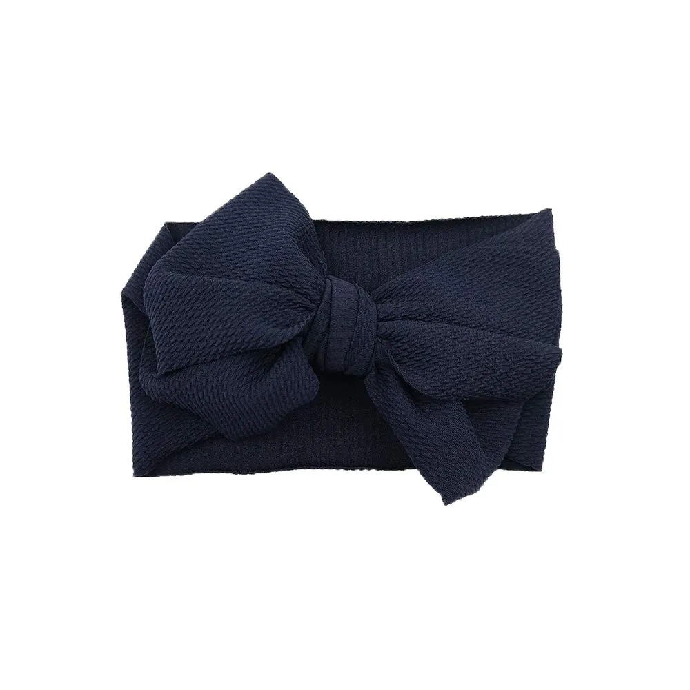 Baby Girl Bow Headbands Newborn Hairband Baby Turban Knotted Elastic Headwrap for Toddler Hair Accessories (AA01-8PCS