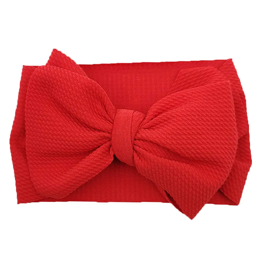 Baby Girl Bow Headbands Newborn Hairband Baby Turban Knotted Elastic Headwrap for Toddler Hair Accessories (AA04-8PCS)