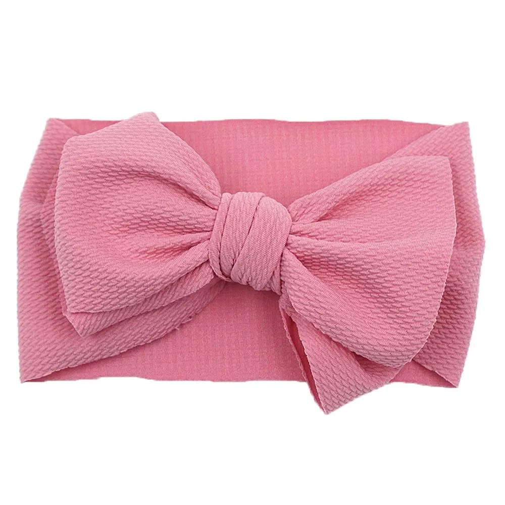 Baby Girl Bow Headbands Newborn Hairband Baby Turban Knotted Elastic Headwrap for Toddler Hair Accessories (AA04-8PCS)