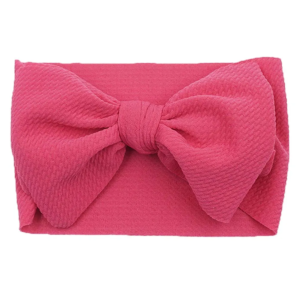 Baby Girl Bow Headbands Newborn Hairband Baby Turban Knotted Elastic Headwrap for Toddler Hair Accessories (AA04-8PCS)