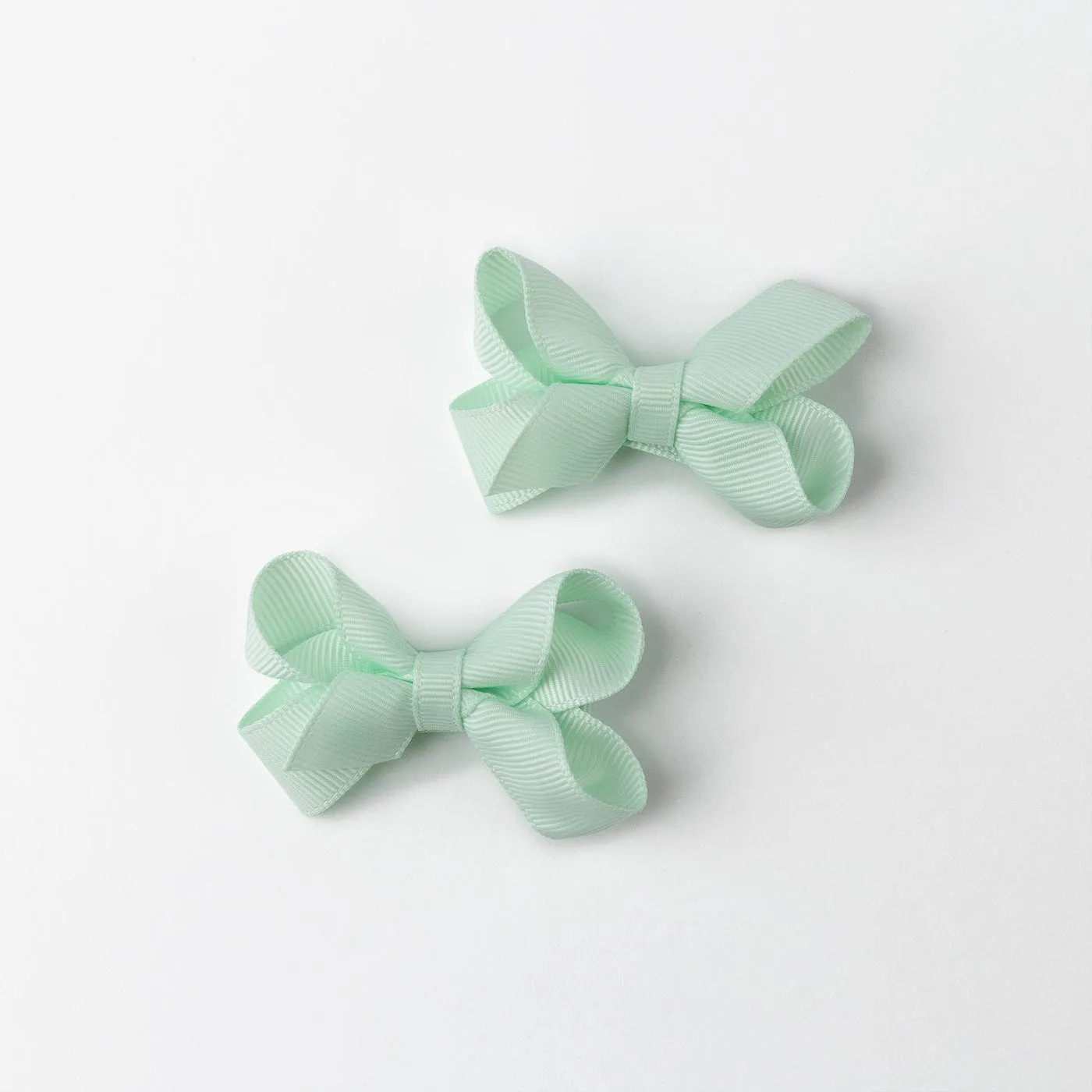 Baby's Light Green Bow Hairpin Set