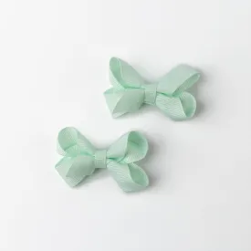Baby's Light Green Bow Hairpin Set