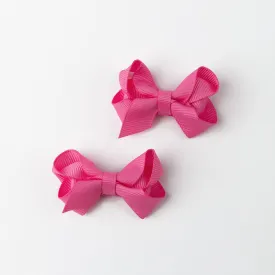 Baby's Pink Bow Hairpin Set