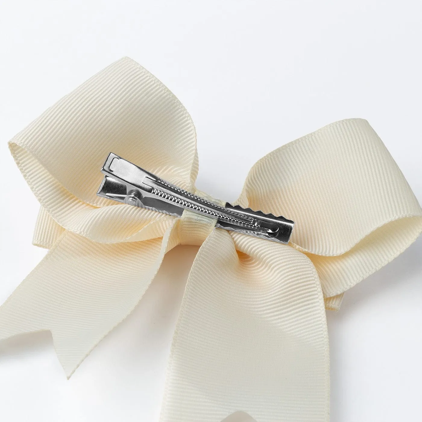 Beige Ecru Hair Bow