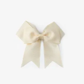Beige Ecru Hair Bow