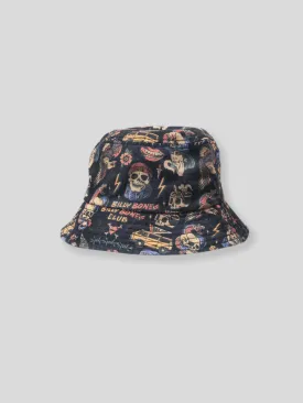 Billy Bones Club Club Flash Bucket Hat - Black