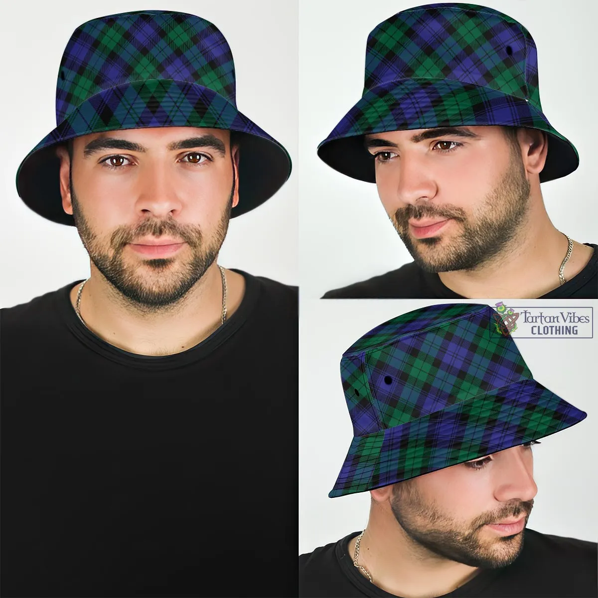 Black Watch Modern Tartan Bucket Hat