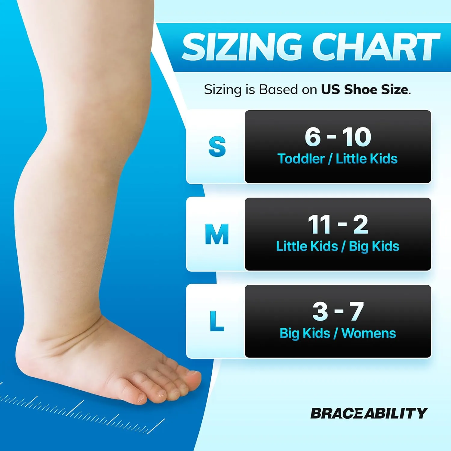 BraceAbility Toe Walking Socks (Pair) - Pediatric Kids Foot Brace for Comfortable Tip Toe Walking Prevention and Correction for Children and Toddlers, Cerebral Palsy Equipment, ADHD Support (M - Beige)