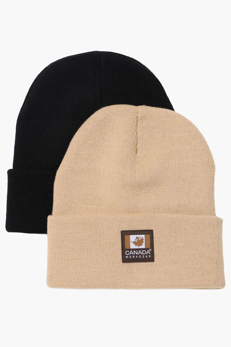 Canada Work Gear 2 Pack Cuffed Hat - Beige