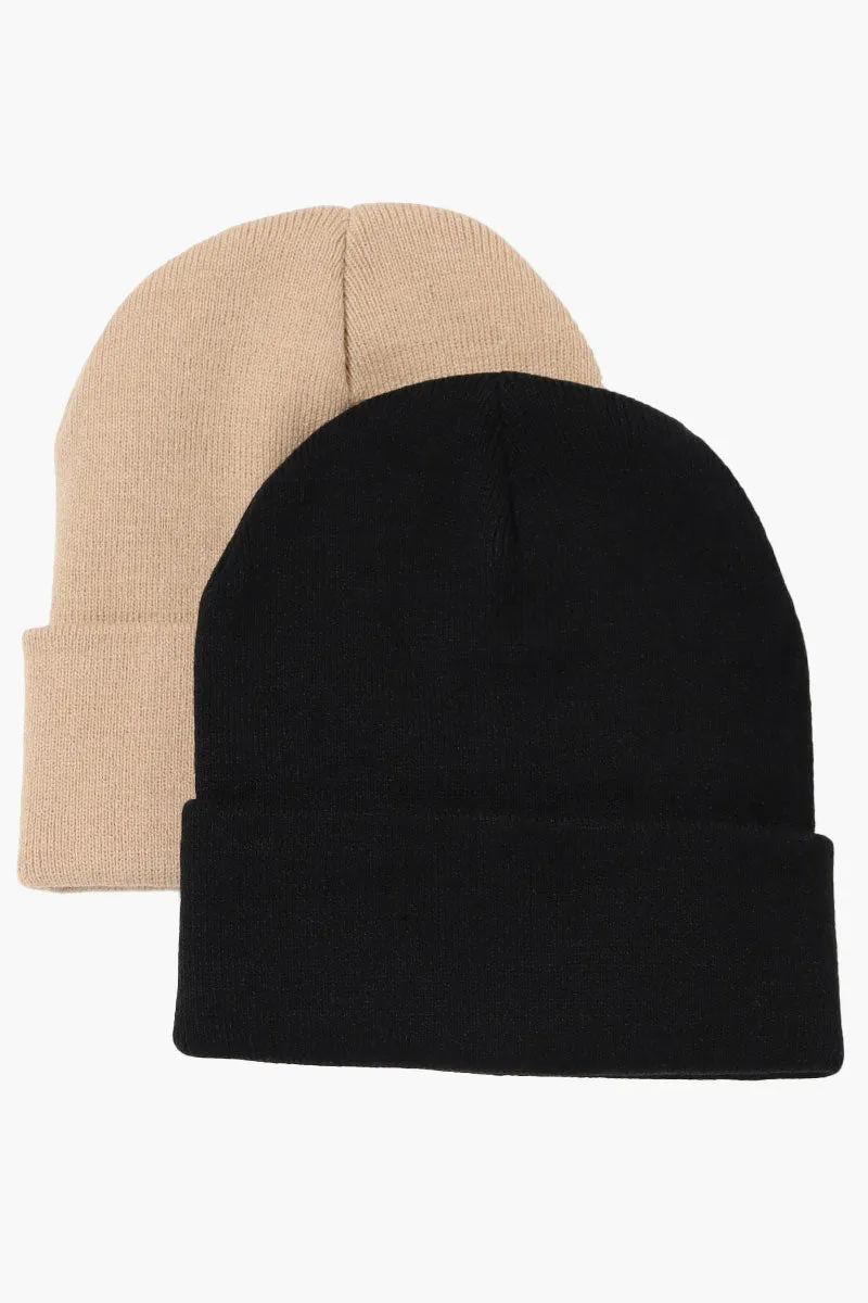 Canada Work Gear 2 Pack Cuffed Hat - Beige