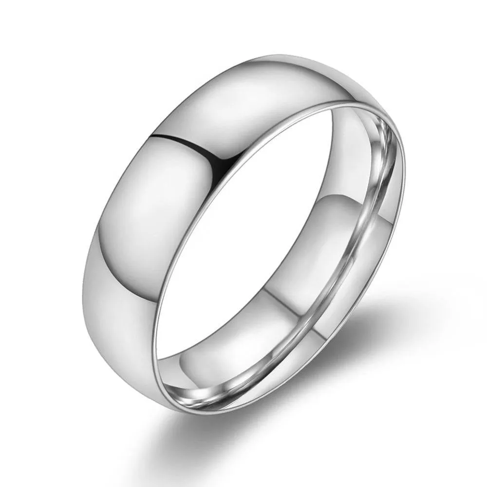 Classic Gold Wedding Band Engagement Ring Unisex