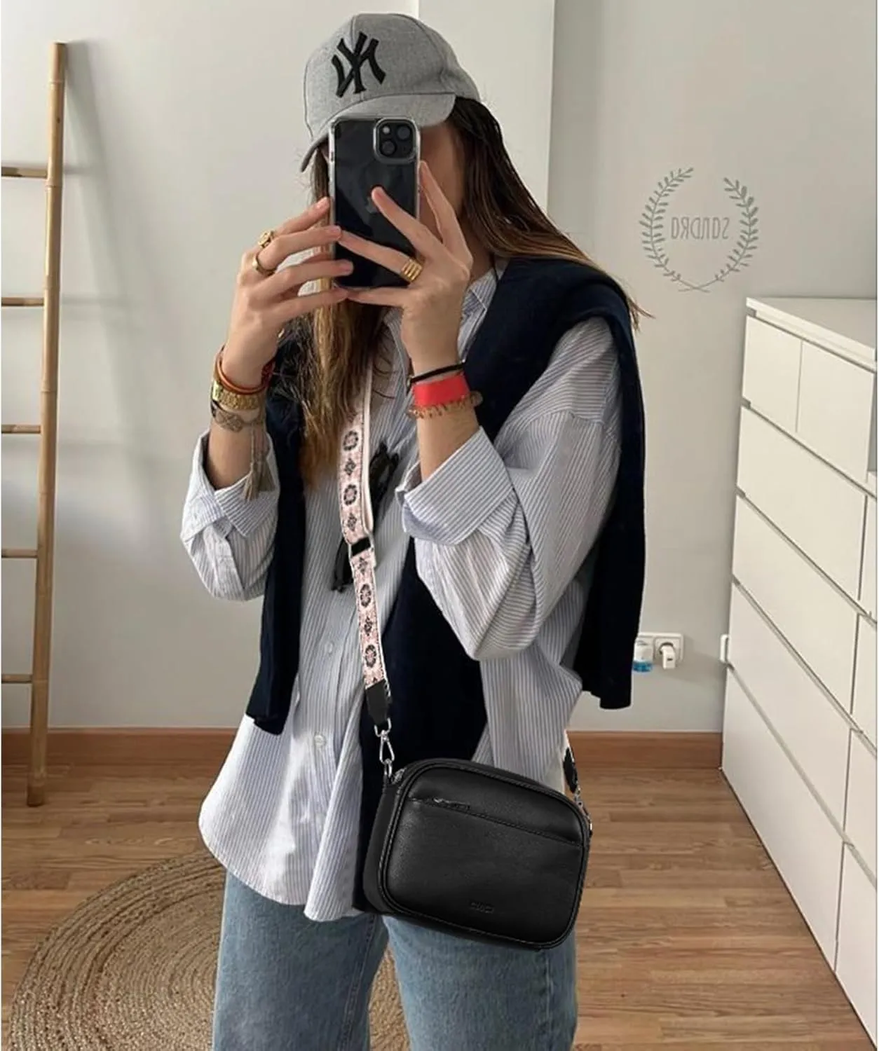 CLUCI Crossbody Bags for Women, Vegan Leather Shoulder HandbagsPurses for Women with Adjustable Wide Strap