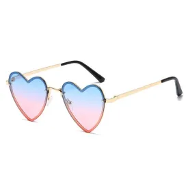 Cora Rimless Heart Sunglasses