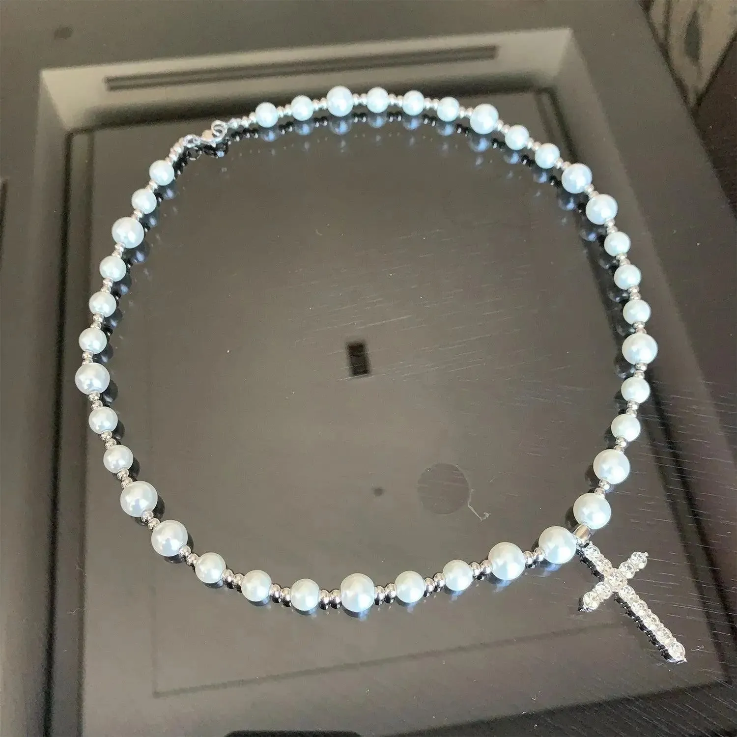 Cross Pendant Clavicle Chain