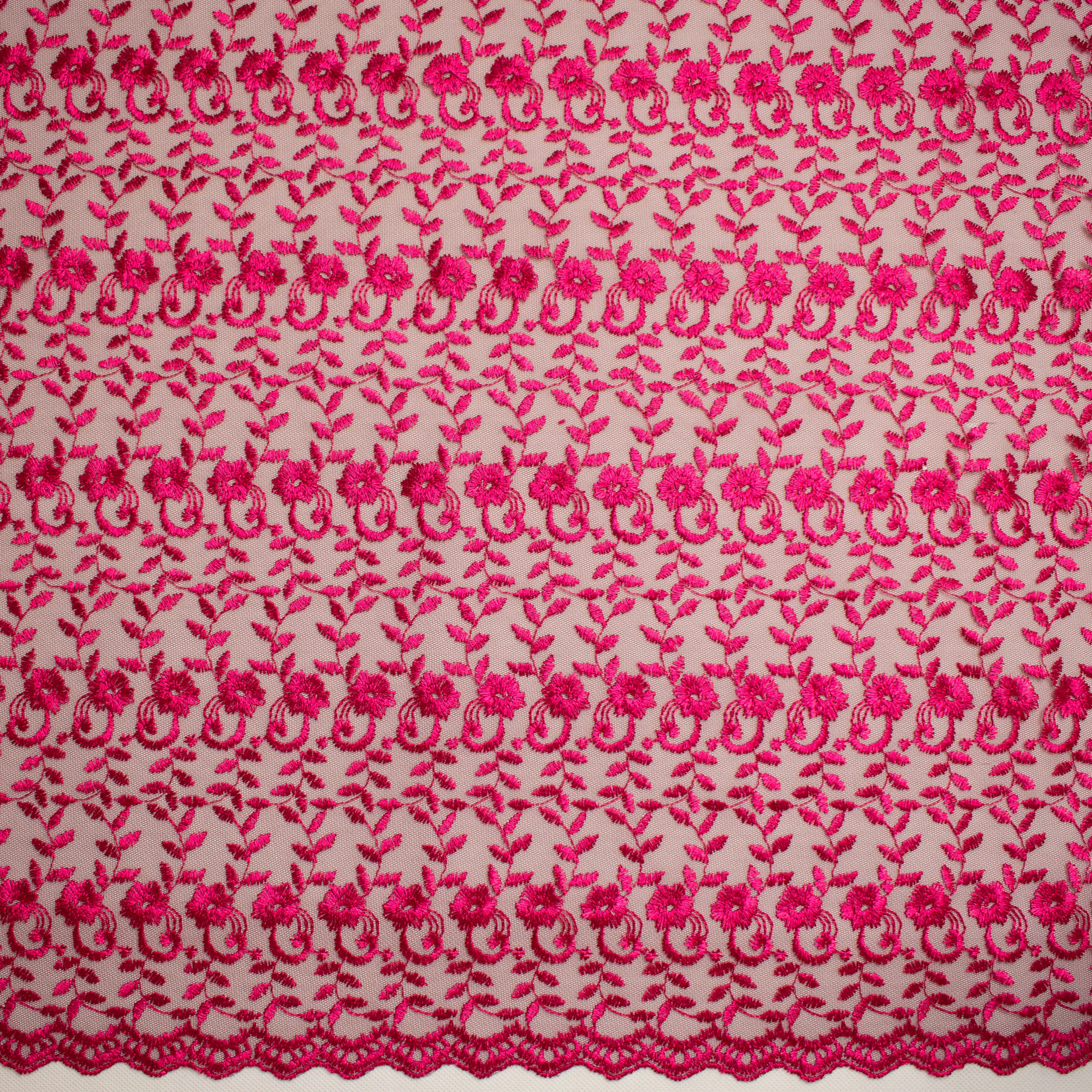 Embroidered Lace SF-01198 Magenta