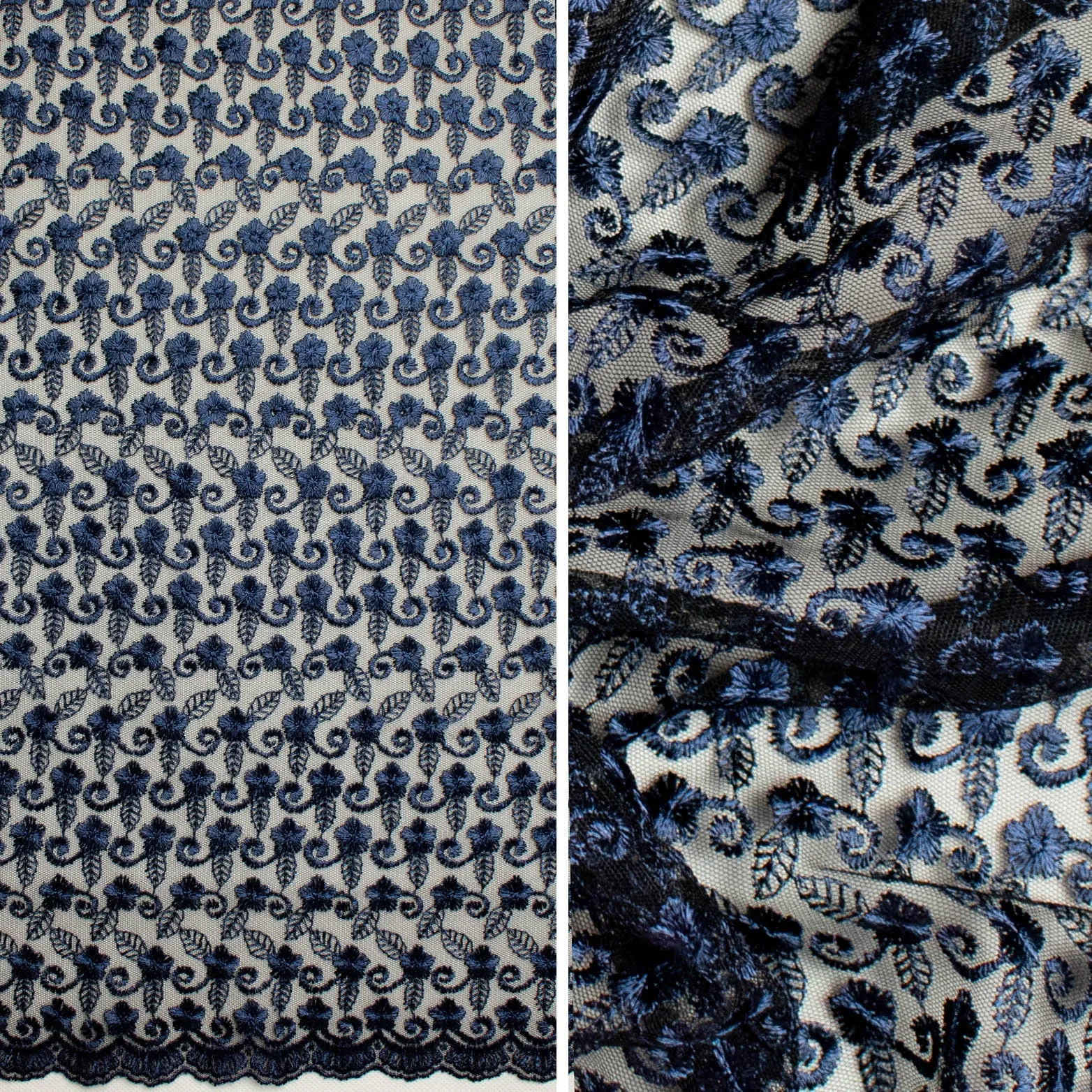 Embroidered Lace SF-01612 Navy