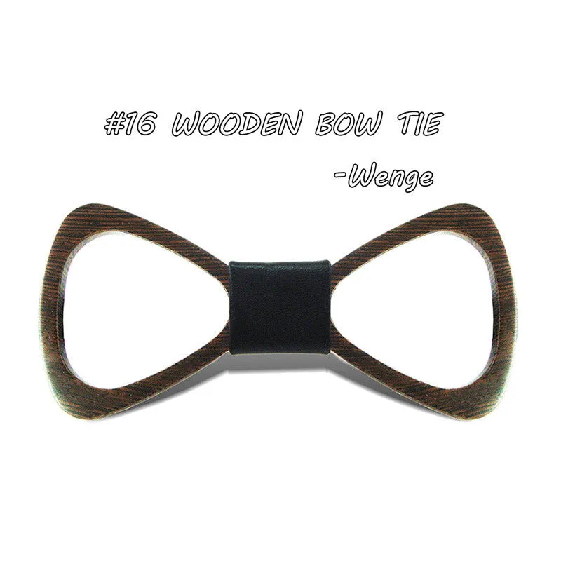 Fashion Handmade Wood Bow ties Bowtie Butterfly Gravata Ties For Men Hollow out Geometric Wooden bow tie