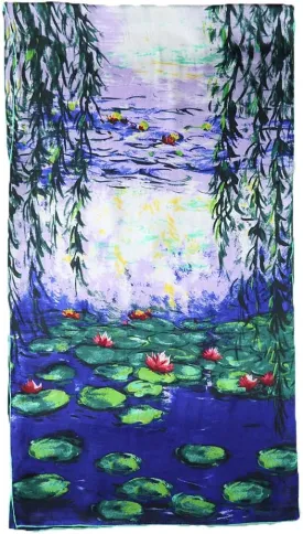 Grace Scarves 100% Silk Scarf, Artists Collection (van Gogh & Monet)