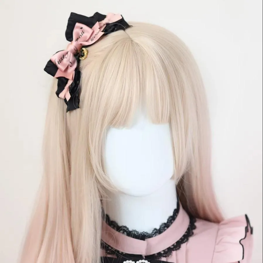 Handmade Japanese Black Bow Hair Clip Sweet Cool Hair Clip