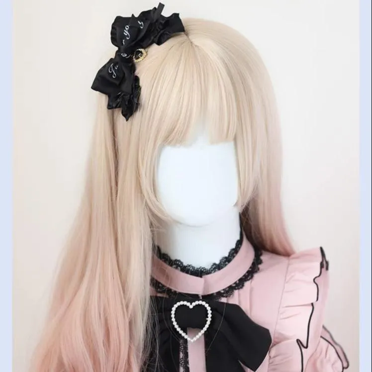 Handmade Japanese Black Bow Hair Clip Sweet Cool Hair Clip
