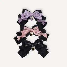 Handmade Japanese Black Bow Hair Clip Sweet Cool Hair Clip