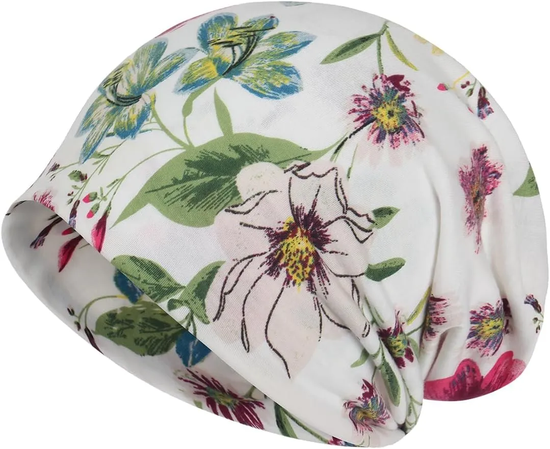 Jemis Sweet Heartwarming Breast Cancer Beanie Hat, Romantic Knitted Hat, Cancer Headwear Caps Baggy Skull Sleep Scarf