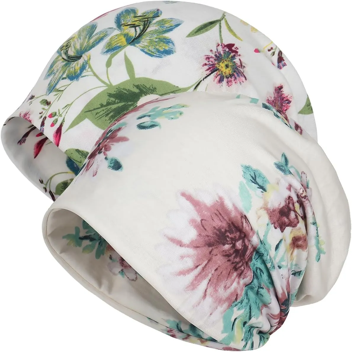 Jemis Sweet Heartwarming Breast Cancer Beanie Hat, Romantic Knitted Hat, Cancer Headwear Caps Baggy Skull Sleep Scarf