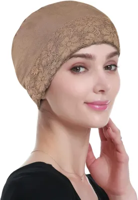Lace Beanie Sleep Caps Head Coverings for Women Hair Loss