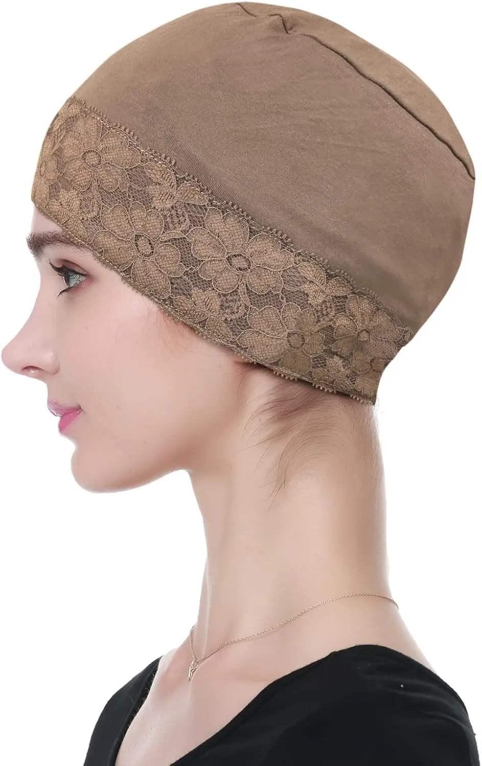Lace Beanie Sleep Caps Head Coverings for Women Hair Loss