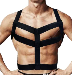 Man Harness Belt Strong Nylon Body Chest Elastic Shoulder Strap Club Wear Costume