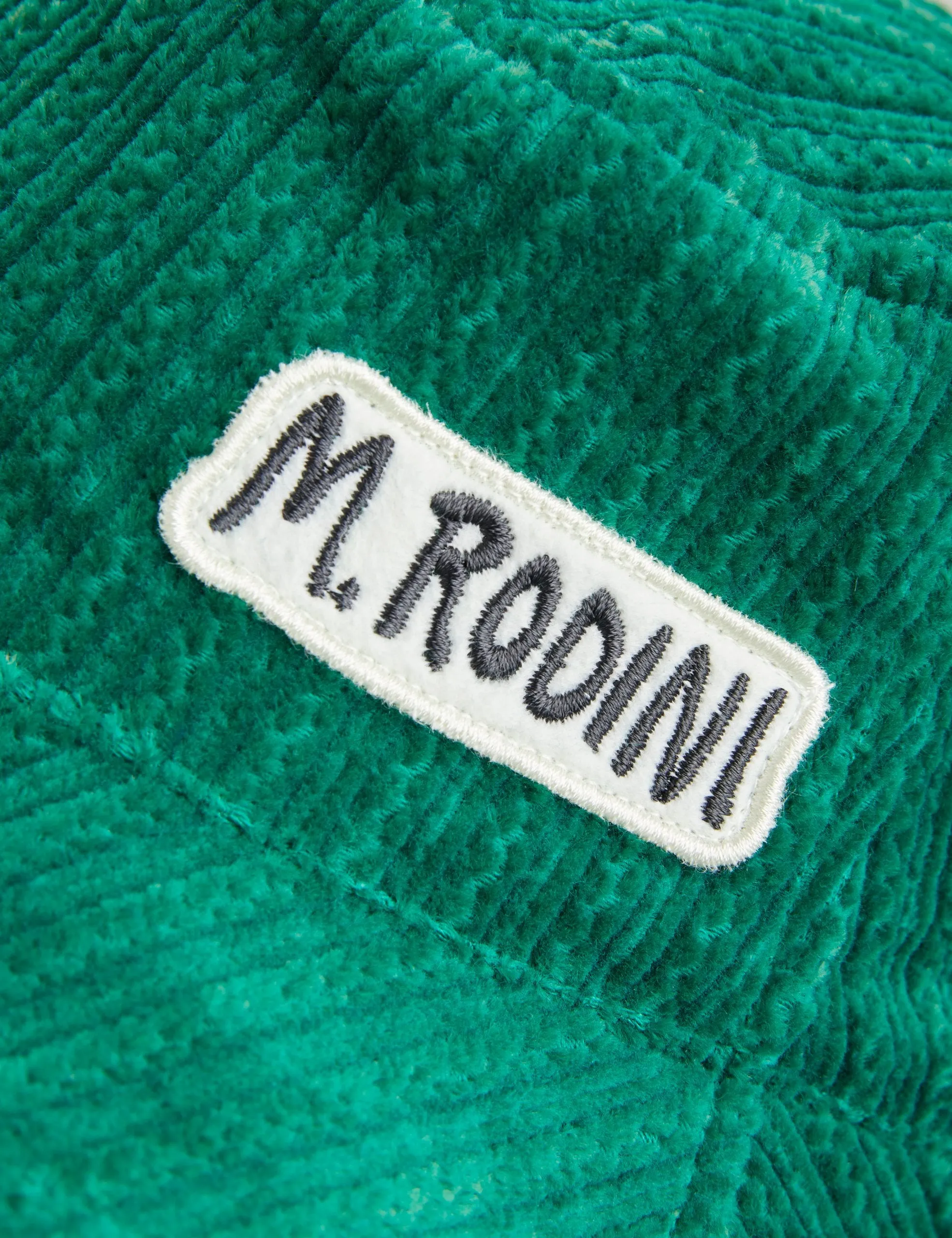 Mini Rodini Corduroy Bucket Hat - Green