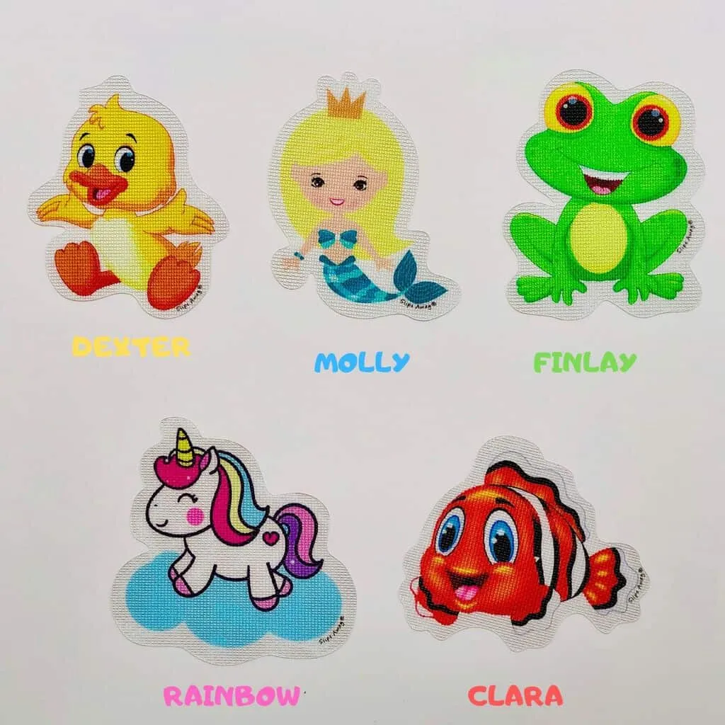 Non Slip Bath Stickers for kids - Variety Value Pack