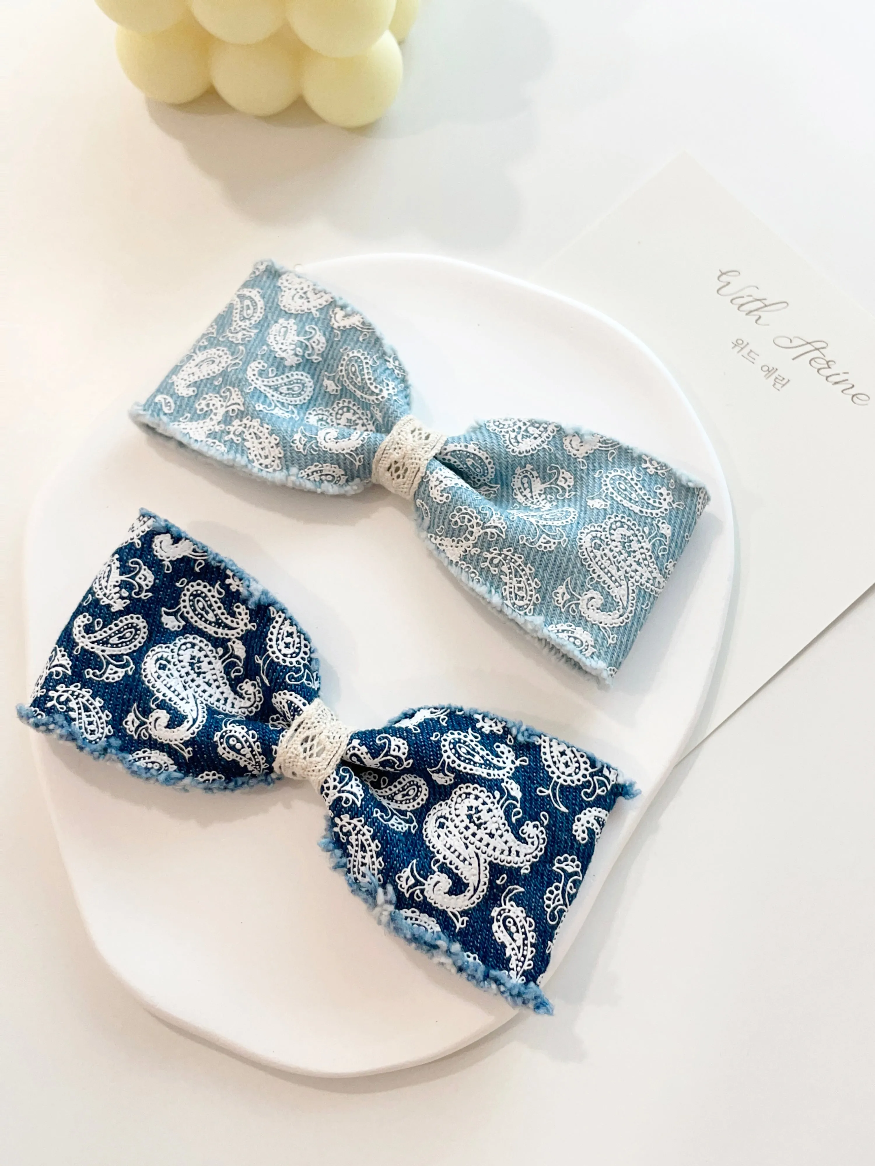 Paisley Denim  / Single Item