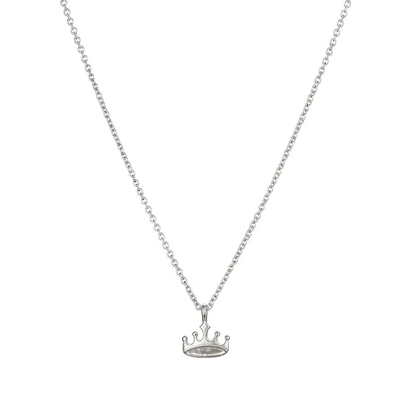 Queen Crown Polished Clavicle Chain