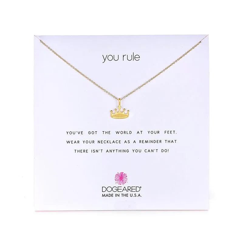 Queen Crown Polished Clavicle Chain
