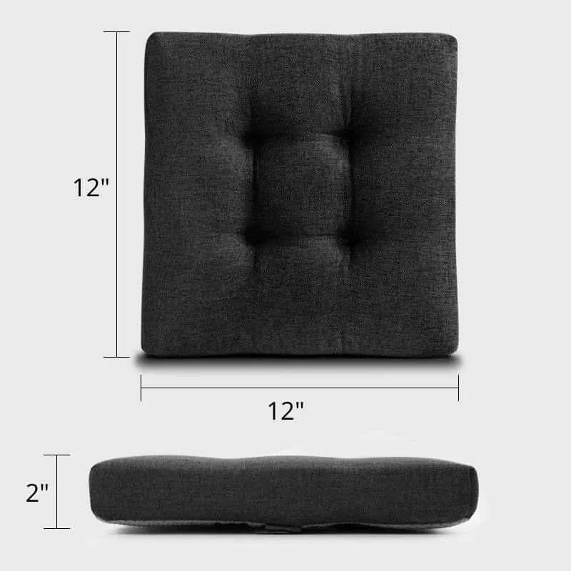Rulaer® Kitchen Square Bar Stool Cushions with Ties