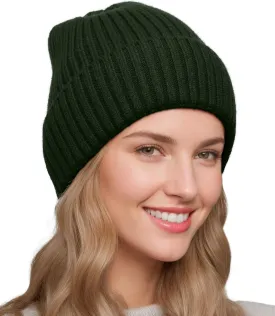 Satin Lined Beanie for Women Men, Womens Silk Lined Beanies, Wool Knit Cuffed Warm Winter Hats Skull Cap