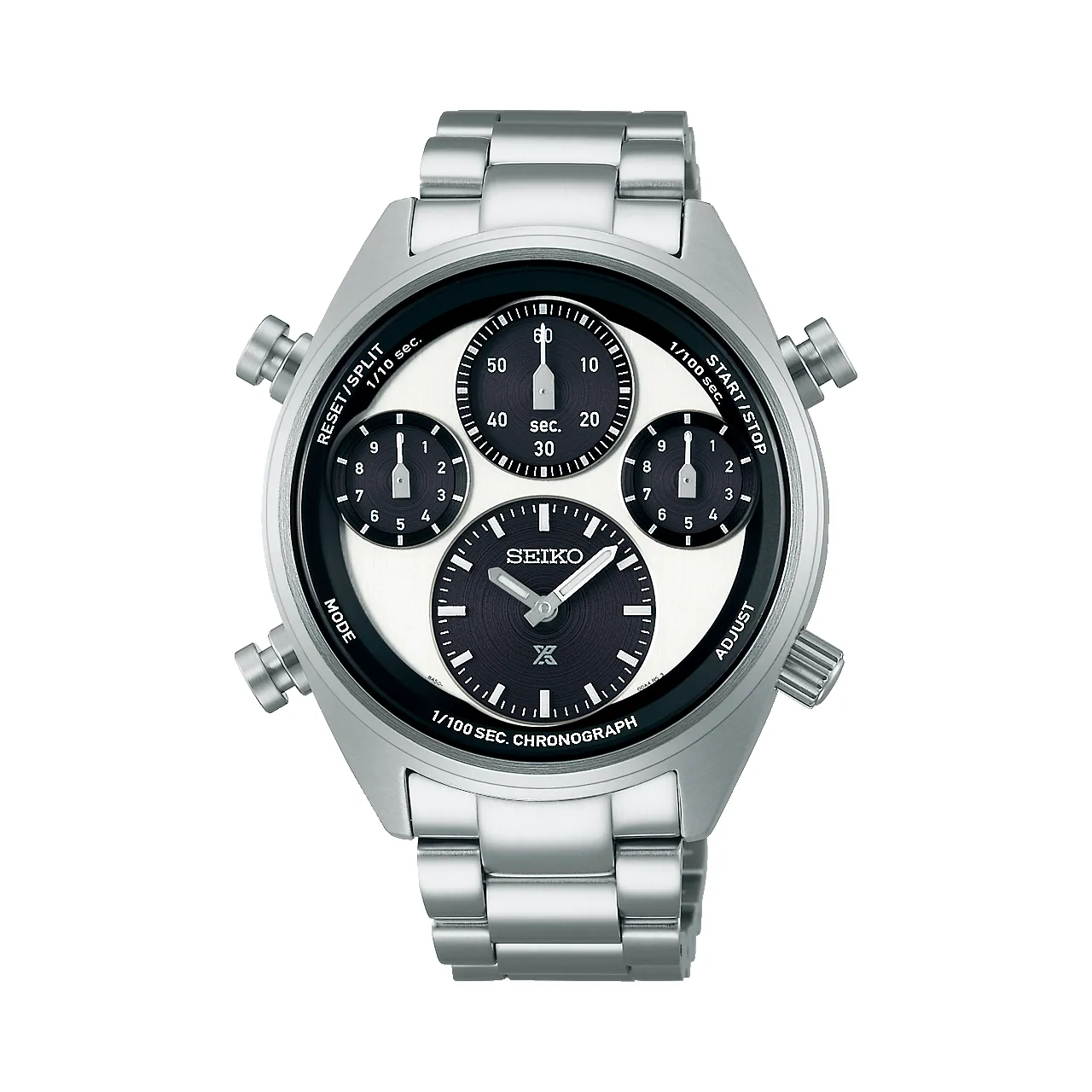 Seiko - SFJ001P Prospex ‘Panda’ One Hundredth of a Second Speedtimer Solar Chronograph Watch