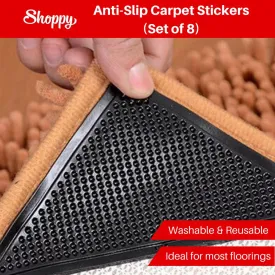 Shoppy Anti-Slip Carpet Stickers (Set of 8)
