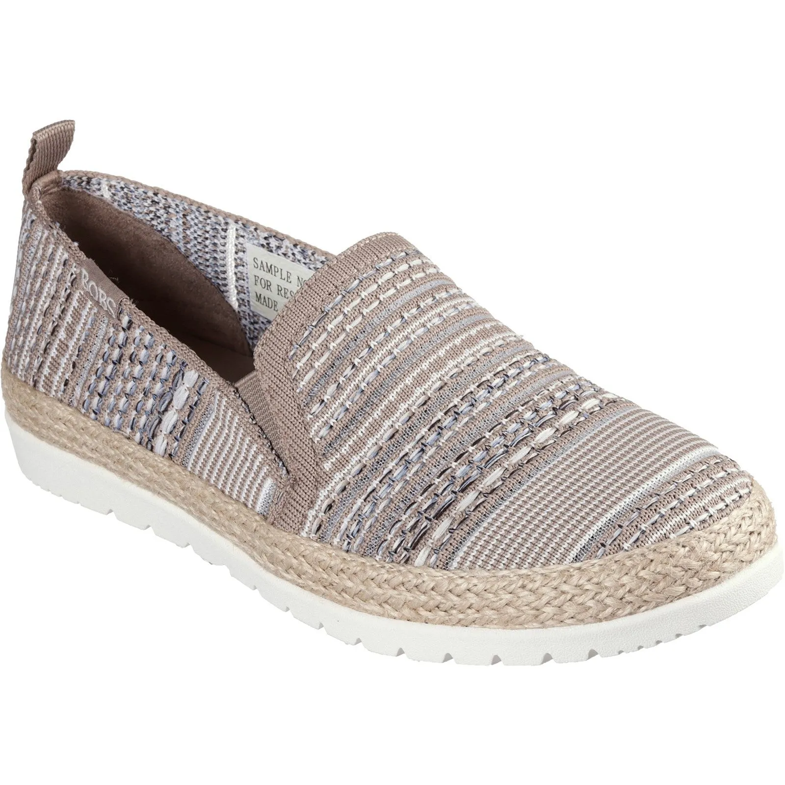 Skechers Womens BOBS Flexpadrille 3.0 Island Muse Espadrille - Taupe