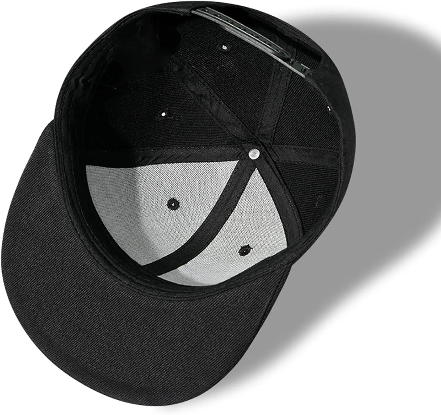 Snapback Hats for Men Skull Hat Flat Bill Hat for Boy Snap Backpack Baseball Cap Skeleton Hand Black