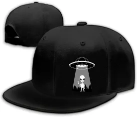 Snapback Hats for Men Skull Hat Flat Bill Hat for Boy Snap Backpack Baseball Cap Skeleton Hand Black