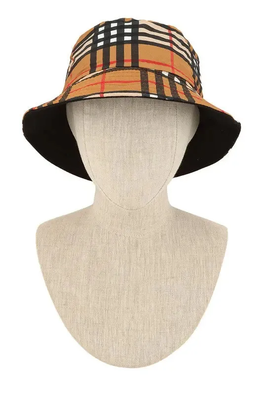 Unisex Vintage Check Bucket Hat. You can wear this hat for any occasion.