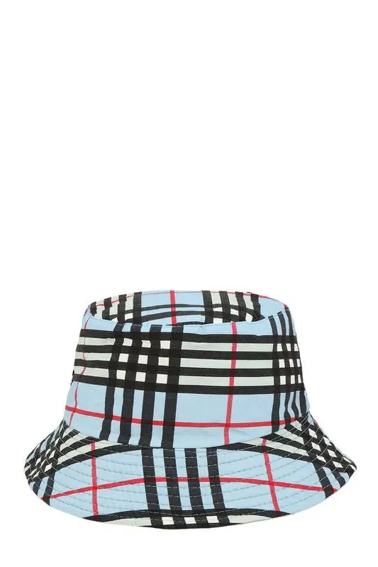 Unisex Vintage Check Bucket Hat. You can wear this hat for any occasion.
