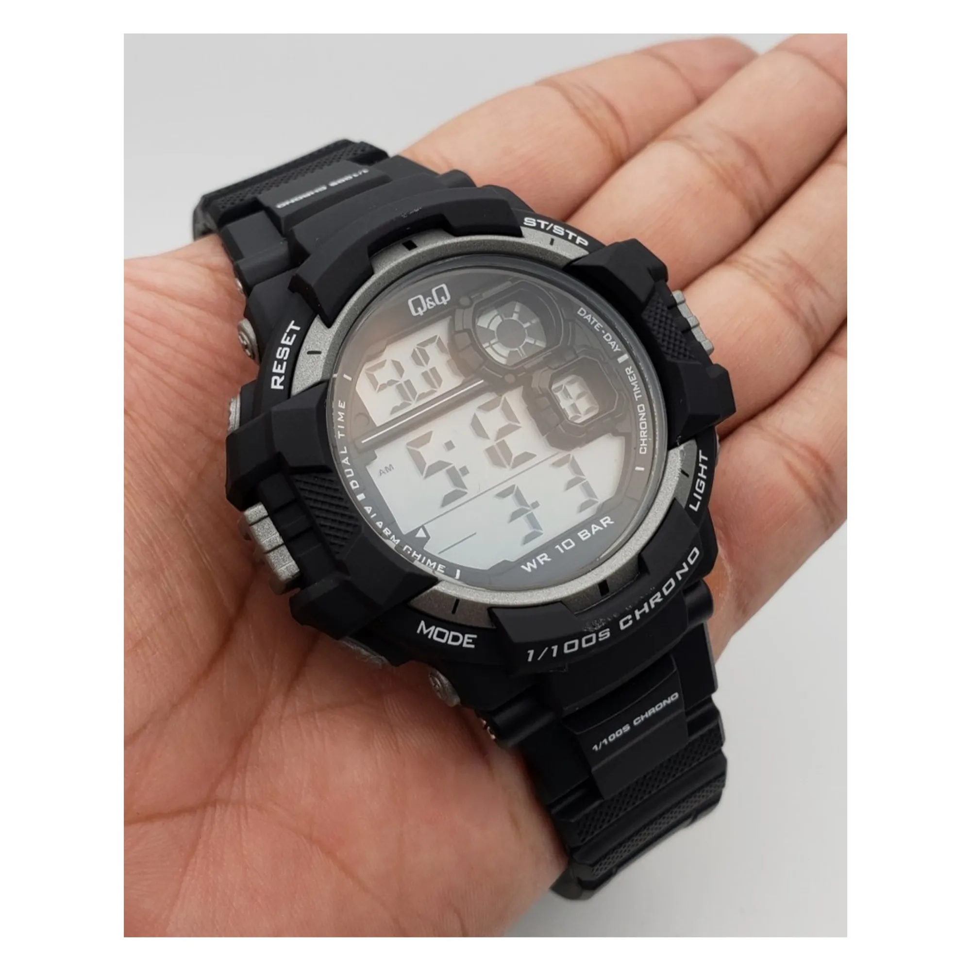 WW0760 Q&Q Digital Sports Fiber Belt Watch M143J002Y